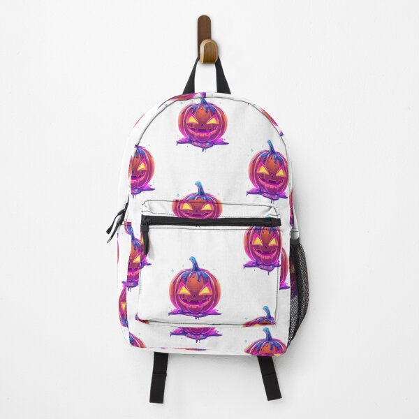 Item preview, Neon Kawaii Pumpkin – Glowing Halloween Art designed and sold by snoezelstudio.