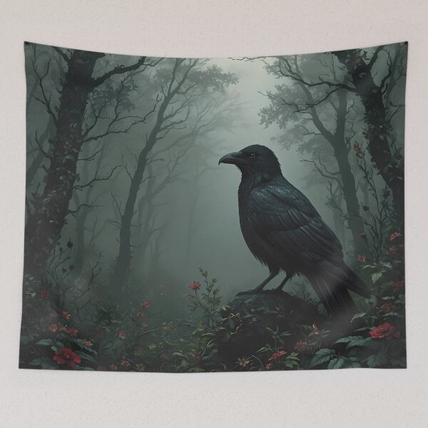 Item preview, Raven in Dark Forest designed and sold by mrrichard515.