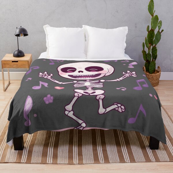 Artikelvorschau, Kawaii tanzendes Skelett – süße Halloween-Vibes ?? entworfen und verkauft von snoezelstudio.