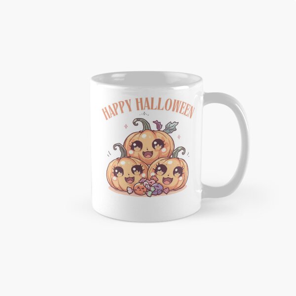 Item preview, Happy Halloween Kawaii Pumpkins – Cute Chibi Candy Art ? designed and sold by snoezelstudio.