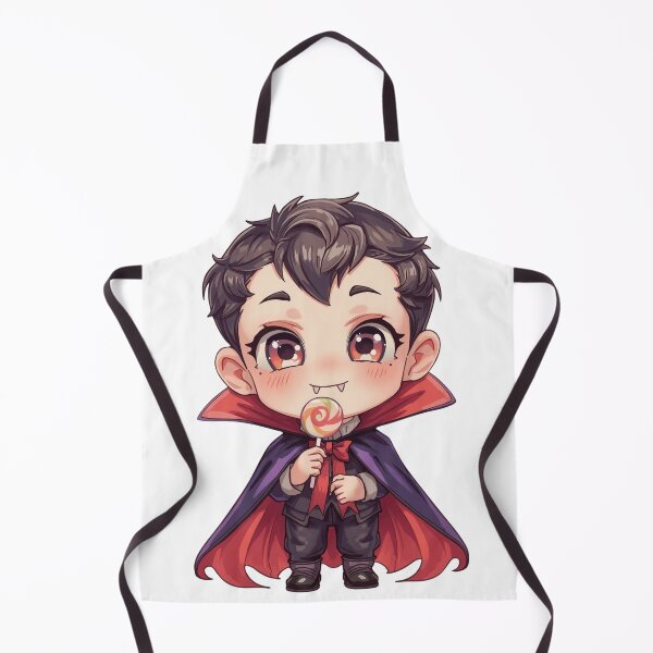 Item preview, Cute Kawaii Vampire Boy with Candy – Halloween Chibi Art designed and sold by snoezelstudio.