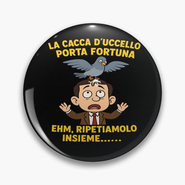 Item preview, La cacca d’uccello porta fortuna – parodia cartoon ironica designed and sold by RyoSaeba90.