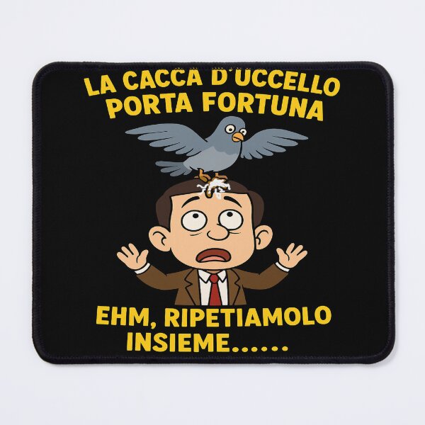Item preview, La cacca d’uccello porta fortuna – parodia cartoon ironica designed and sold by RyoSaeba90.