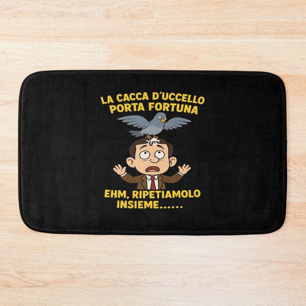 Item preview, La cacca d’uccello porta fortuna – parodia cartoon ironica designed and sold by RyoSaeba90.