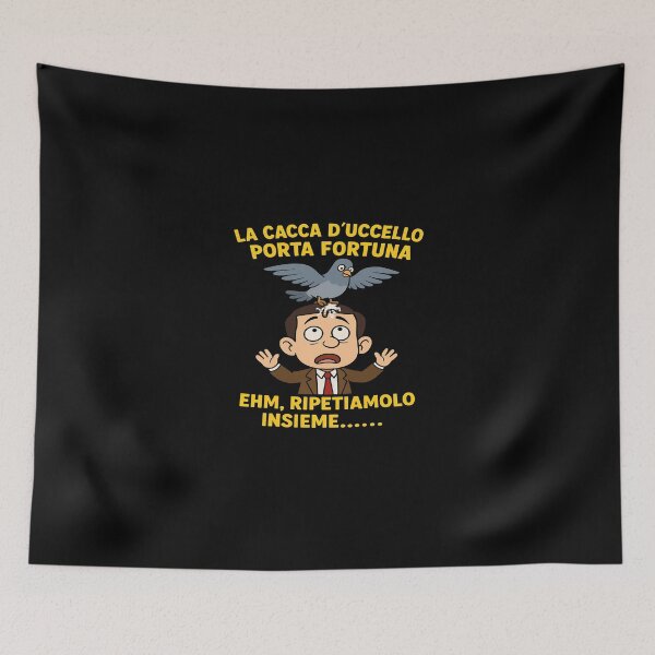 Item preview, La cacca d’uccello porta fortuna – parodia cartoon ironica designed and sold by RyoSaeba90.
