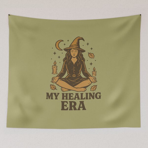 Item preview, My Healing Era Retro Spooky Witch Design designed and sold by Meandmyshop.