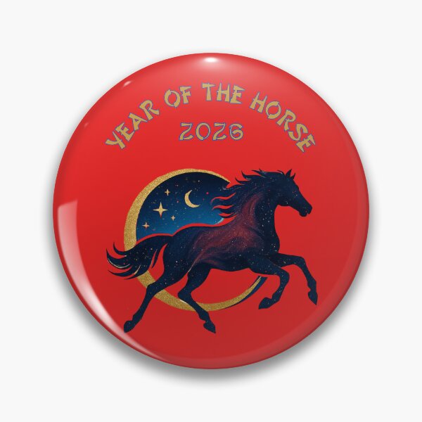 Item preview, Year of the Horse 2026: Celestial Eclipse Zodiac Art designed and sold by elynne9.