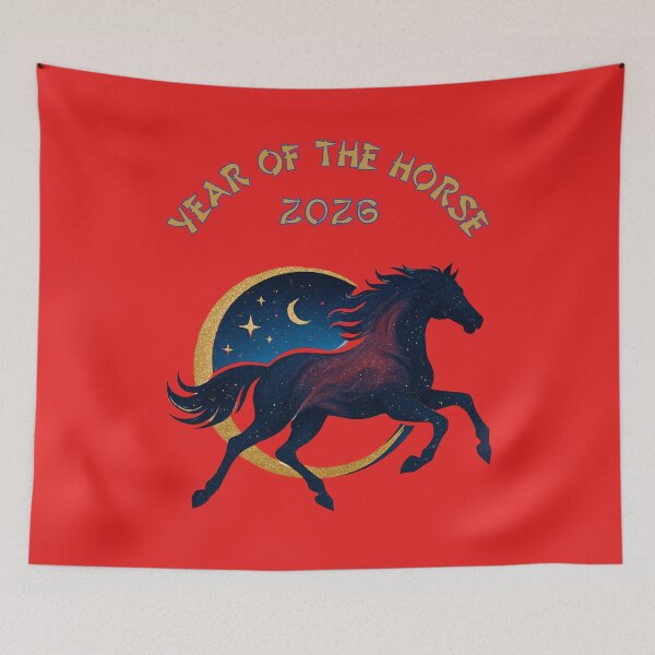 Item preview, Year of the Horse 2026: Celestial Eclipse Zodiac Art designed and sold by elynne9.