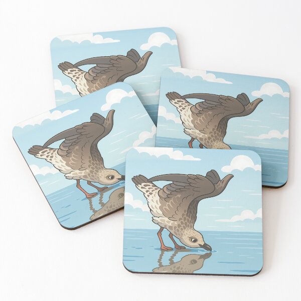 Item preview, Reflection Moment Vintage Seabird Drinking Water Poster Art designed and sold by White-Camel.