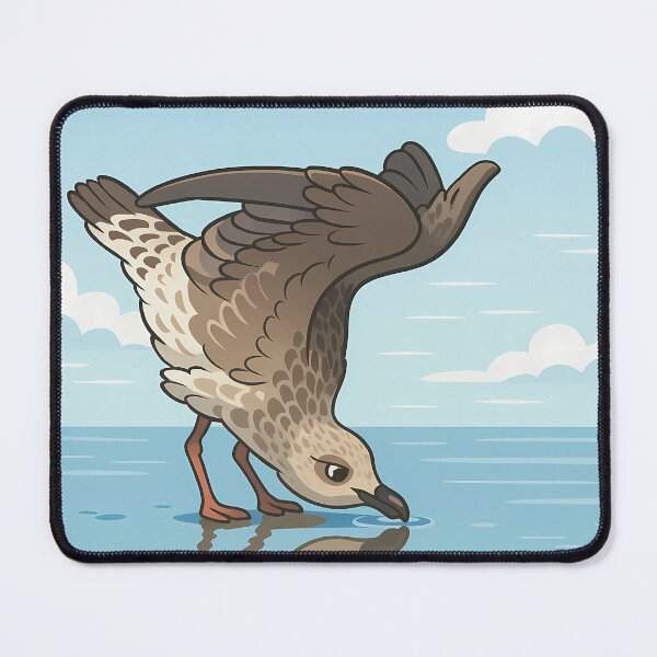 Item preview, Reflection Moment Vintage Seabird Drinking Water Poster Art designed and sold by White-Camel.
