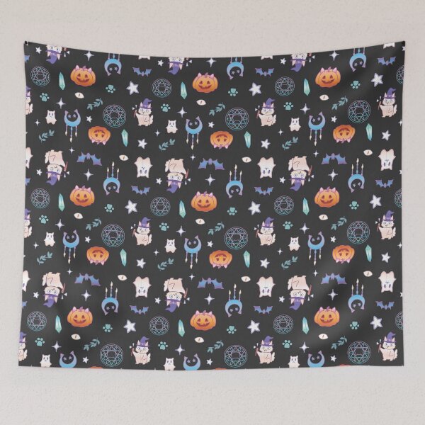 Item preview, Catween - Cute Magic Cat Halloween Pattern designed and sold by Ticiane Takahara.