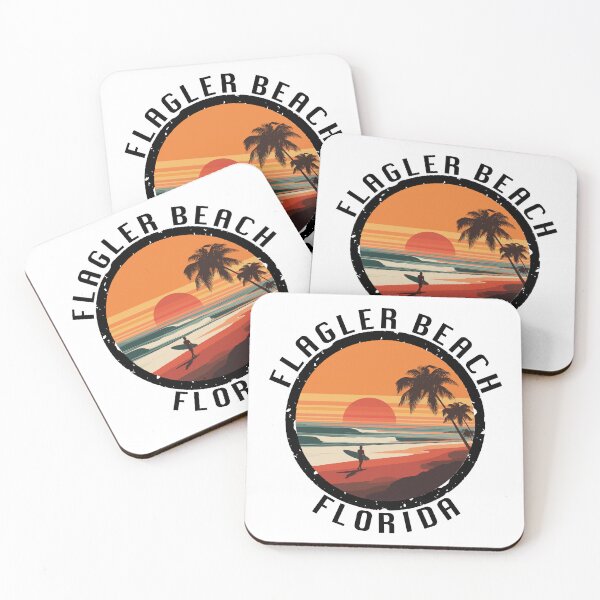 Item preview, Flagler Beach - Florida (with Black Lettering) designed and sold by VelvetRoom.