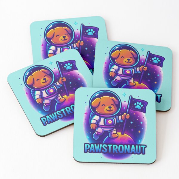 Item preview, Pawstronaut – Cosmic Astronaut Dog Cartoon Design designed and sold by Dezpro.