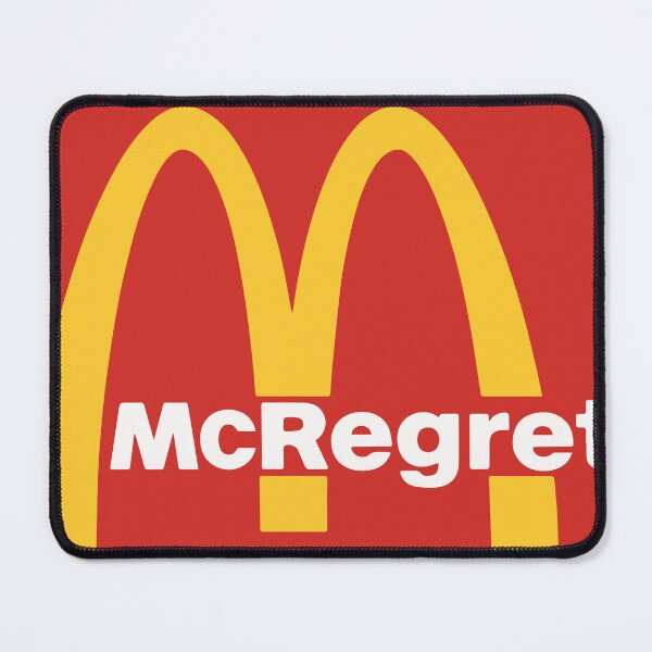 Item preview, McRegret — McDonald’s parody (‘I’m Lovin’ Regret’) designed and sold by Brand Busters.