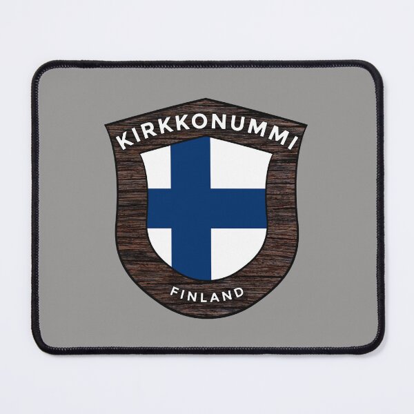 Item preview, Kirkkonummi Finland Emblem Flag designed and sold by World Designs.