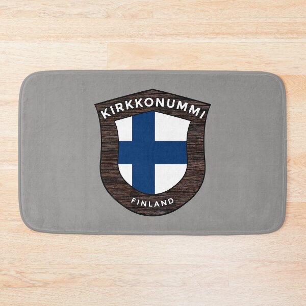 Item preview, Kirkkonummi Finland Emblem Flag designed and sold by World Designs.