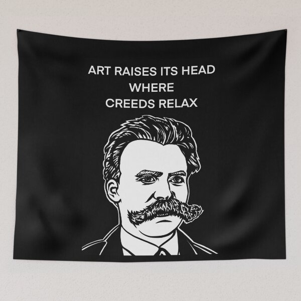 Item preview, FRIEDRICH NIETZSCHE quote .7 - ink portrait designed and sold by lautir.