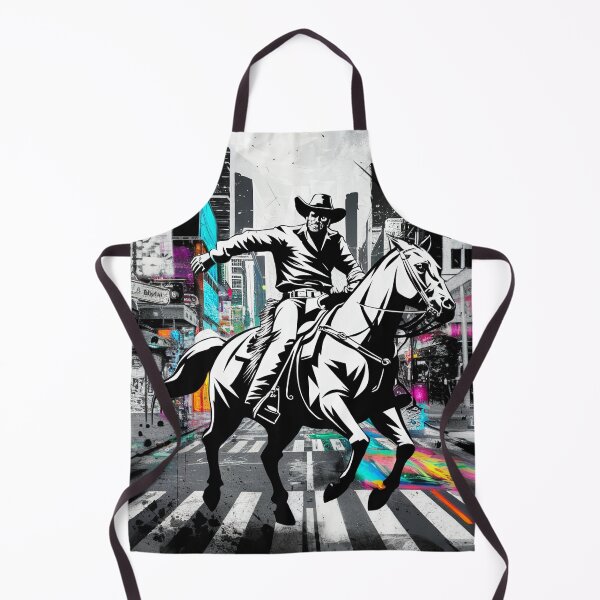 Item preview, Graffiti Cowboy Wall Art – Vibrant Street Horse Canvas designed and sold by jazzyfunky.