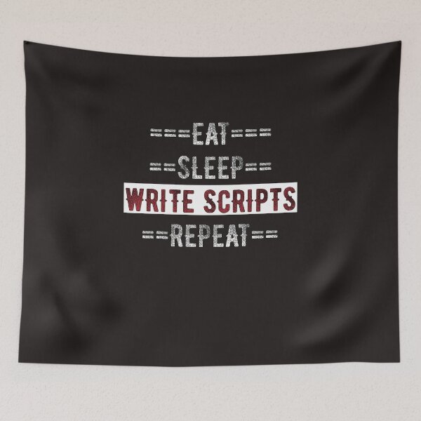 Item preview, Gift for Screenwriters Eat Sleep Write Scripts Repeat  designed and sold by TrndSttr.