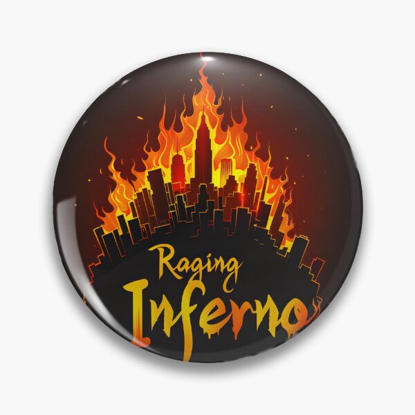 Item preview, Raging Inferno Burning City Art designed and sold by Jackflash2023.