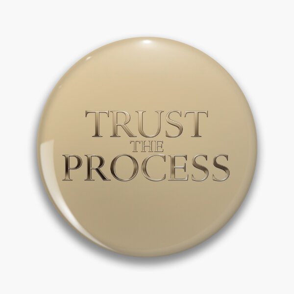 Item preview, Trust The Process - Metallic 3D Typography designed and sold by ZenPaths.
