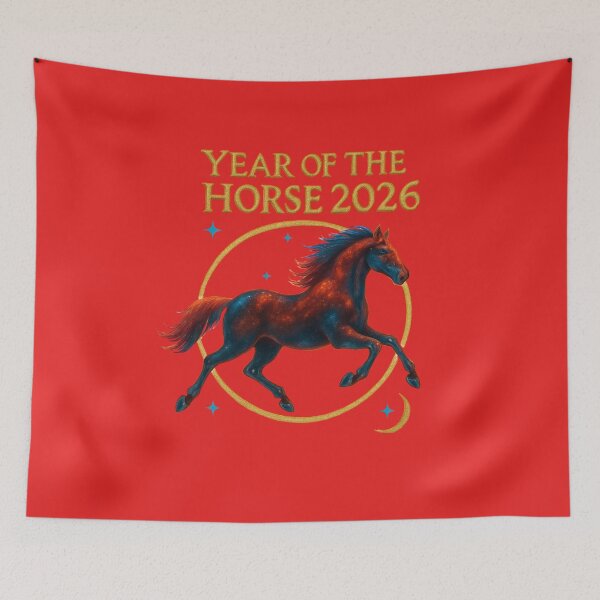 Item preview,  Year of the Horse 2026: Celestial Eclipse Zodiac Art designed and sold by elynne9.