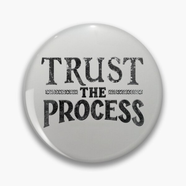 Item preview, Trust The Process - Vintage Engraved Typography designed and sold by ZenPaths.