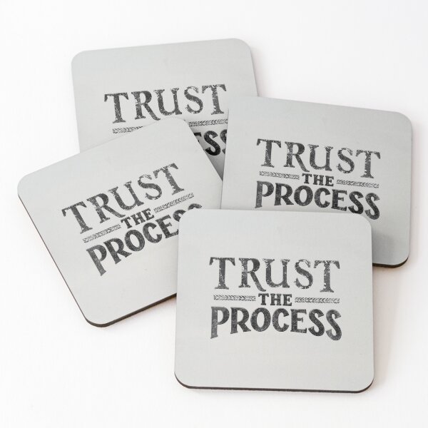Item preview, Trust The Process - Vintage Engraved Typography designed and sold by ZenPaths.