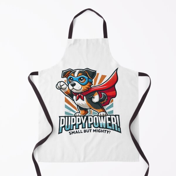 Item preview, Superhero Puppy Power – Cute Cartoon Dog with Cape and Mask designed and sold by The-T-In-Retro.