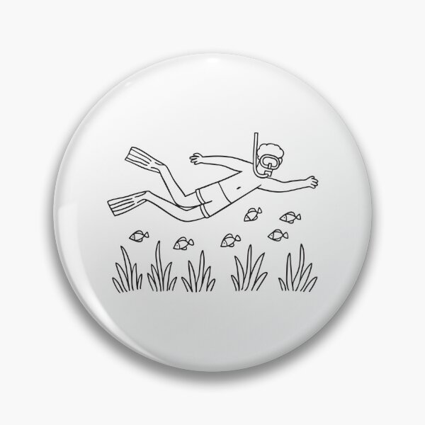 Item preview, A person wearing snorkel gear swimming above sea grass, surrounding school of fish designed and sold by rasagamastore.