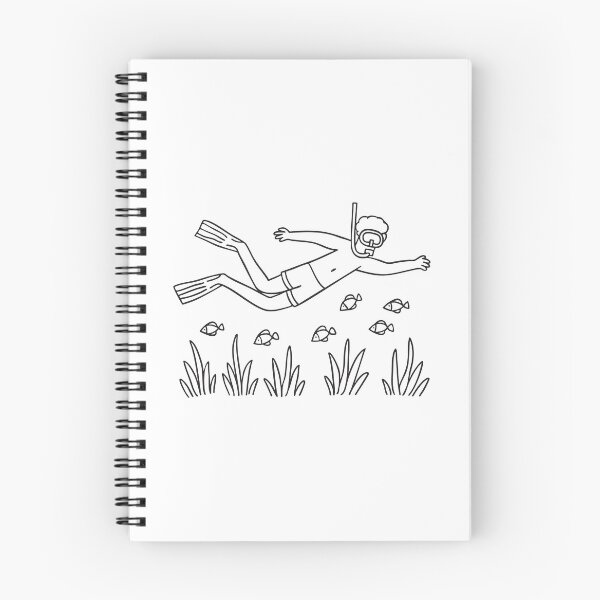 Item preview, A person wearing snorkel gear swimming above sea grass, surrounding school of fish designed and sold by rasagamastore.
