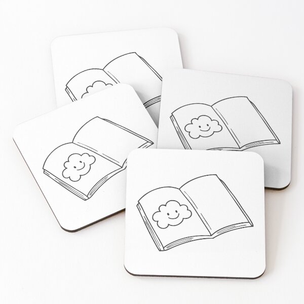 Item preview, A smile cloud drawn in opened sketchbook page on a desk designed and sold by rasagamastore.