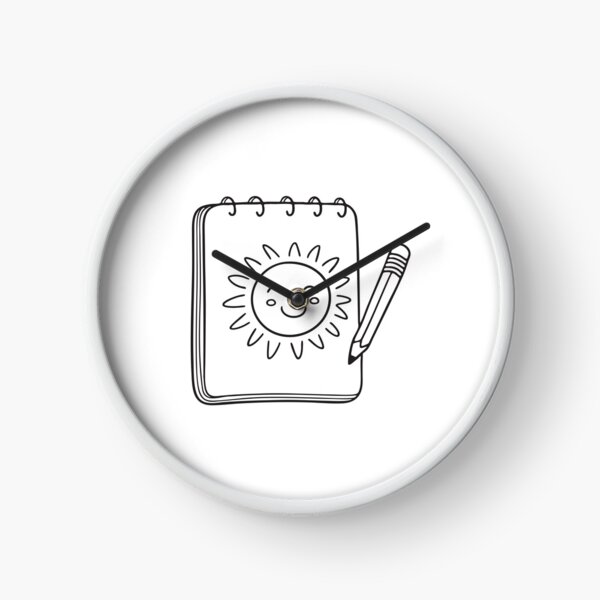 Item preview, A smiling sun drawn inside sketchbook page  designed and sold by rasagamastore.