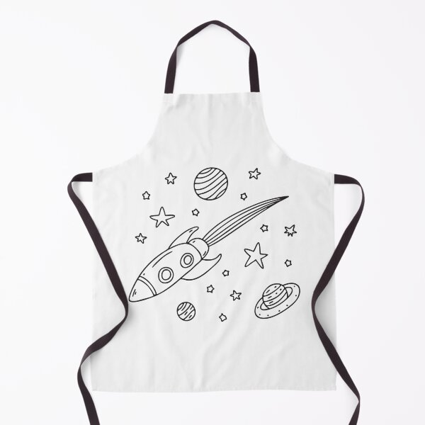 Item preview, A spaceship flying near stars, planets and tailed comet designed and sold by rasagamastore.