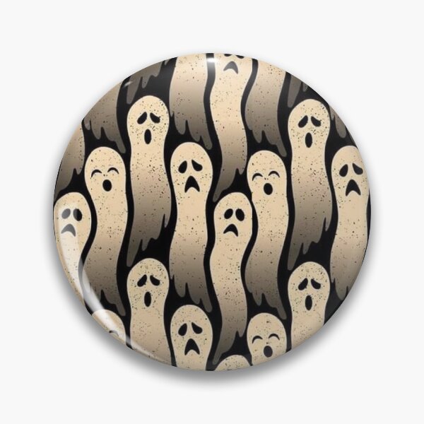 Item preview, Spooky Ghost Pattern Cute Halloween Wallpaper Design designed and sold by kiamiontie.
