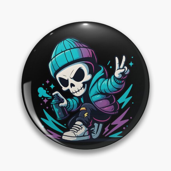Item preview, Streetwear Skull Graffiti Urban Hip Hop designed and sold by MarCinu Art.