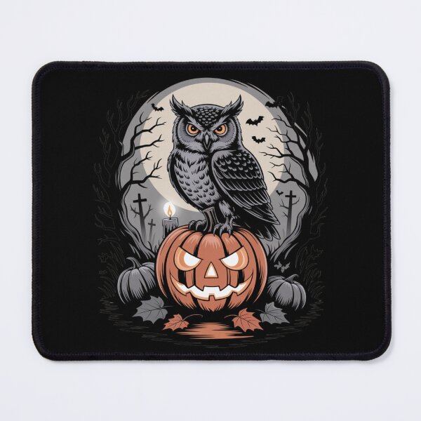Item preview, Owl on Candle Pumpkin designed and sold by Don't Crack Art.