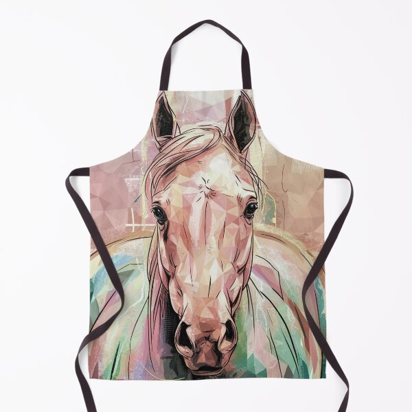 Item preview, Geometric Polygon Horse Wall Art – Modern Faceted Equine Portrait designed and sold by jazzyfunky.
