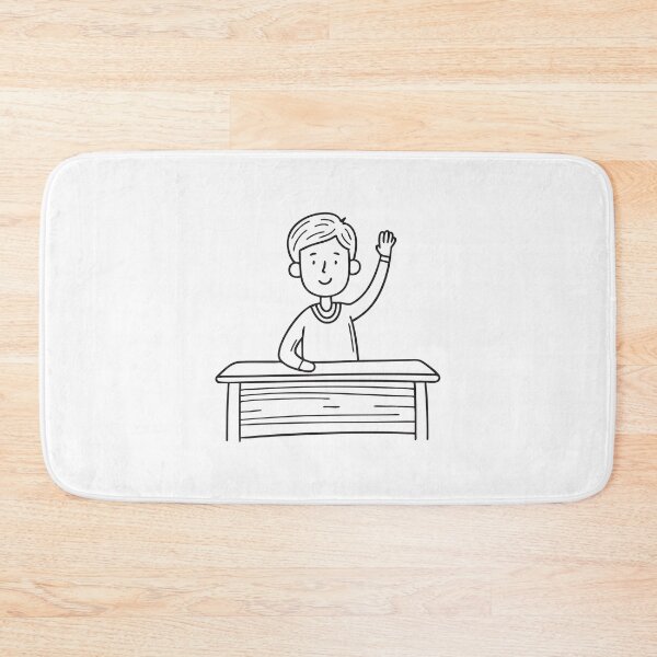 Item preview, A student raising a hand in a classroom designed and sold by rasagamastore.