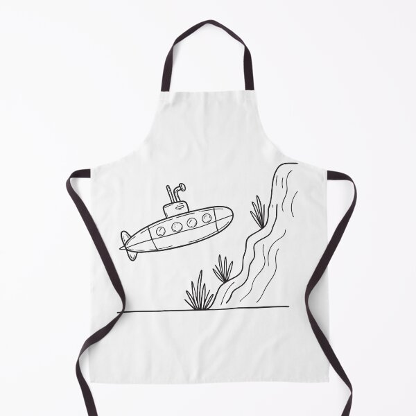 Item preview, A submarine floating near an underwater cliff in the deep ocean designed and sold by rasagamastore.