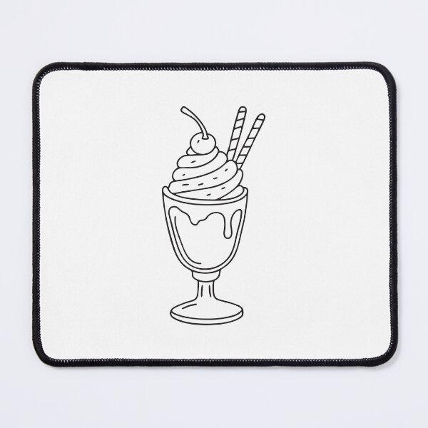 Item preview, A sundae in a glass cup with whipped cream and cherry designed and sold by rasagamastore.