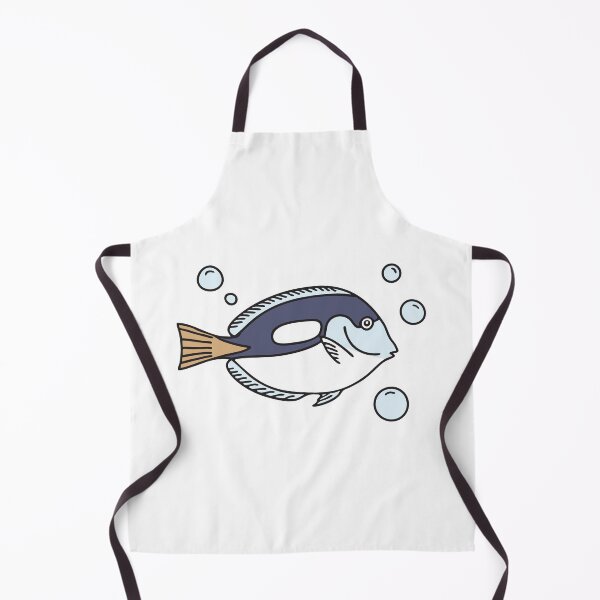Item preview, A surgeonfish near bubbles in clear tropical water designed and sold by rasagamastore.