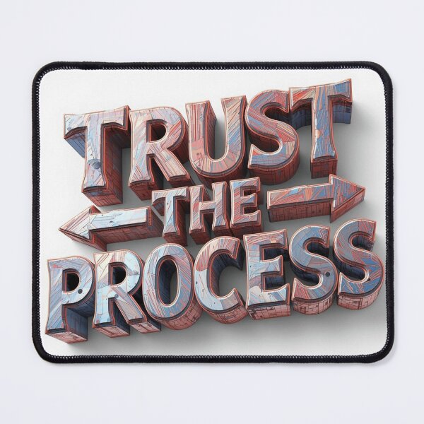 Item preview, Trust The Process - Metallic 3D Arrow Graphic designed and sold by ZenPaths.