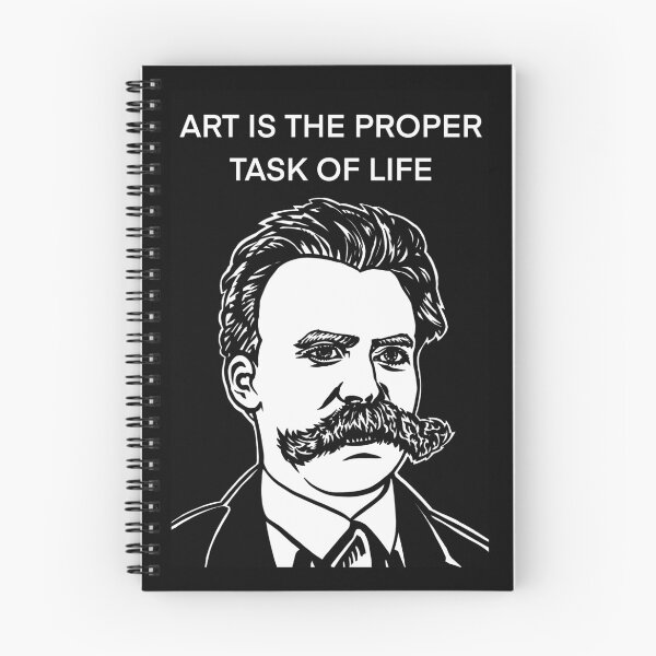 Item preview, FRIEDRICH NIETZSCHE quote .10 - ink portrait designed and sold by lautir.