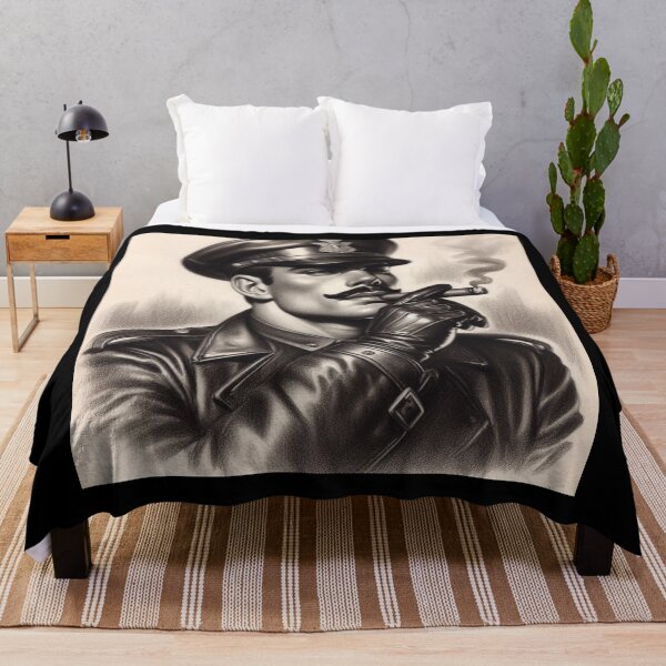 Item preview, Vintage Pointillism Gay Leather "Smoke Signals" Hot Cigar Smoking Daddy Berlin Leder Pride Graphic Design designed and sold by ItsAKinkThing.