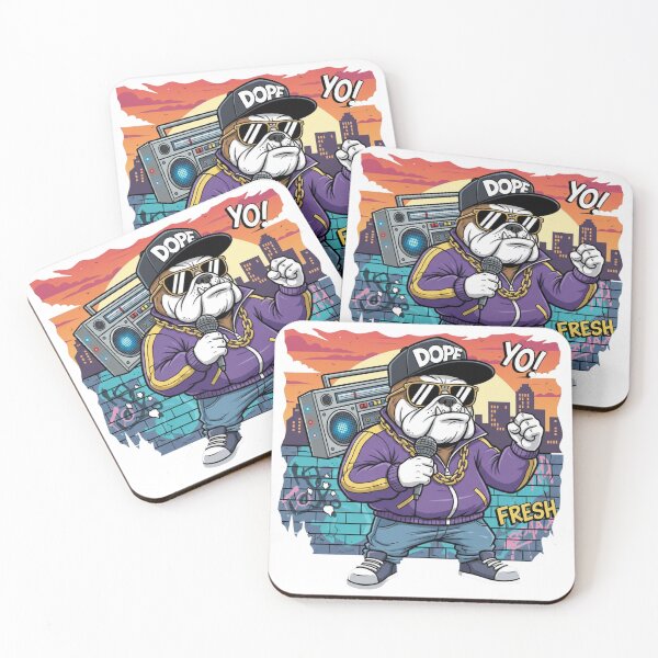 Item preview, Hip Hop Bulldog – Street Rap Style designed and sold by CARTOON CRAZE.