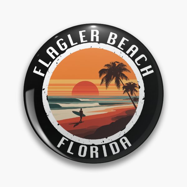 Item preview, Flagler Beach - Florida (with White Lettering) designed and sold by VelvetRoom.