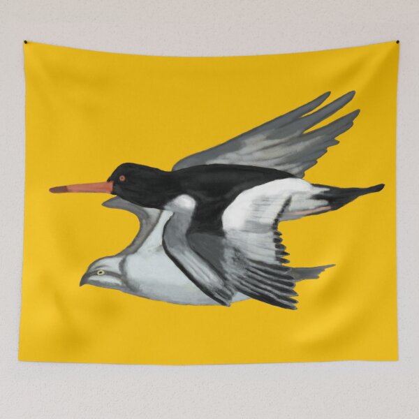 Item preview, An oysterchatcher and an osprey designed and sold by greenPQBstudio.