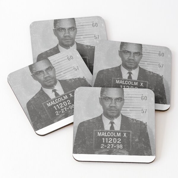 Item preview, Malcolm X Vintage Mugshot Tribute Art designed and sold by MirandaMarotta.