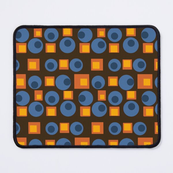 Item preview, Circles and Squares on Dark Brown designed and sold by JaygiesDesign.